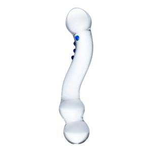 6” Textured G-Spot Glass Dildo