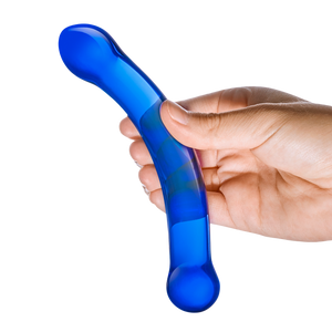 6" Curved G-Spot Glass Dildo