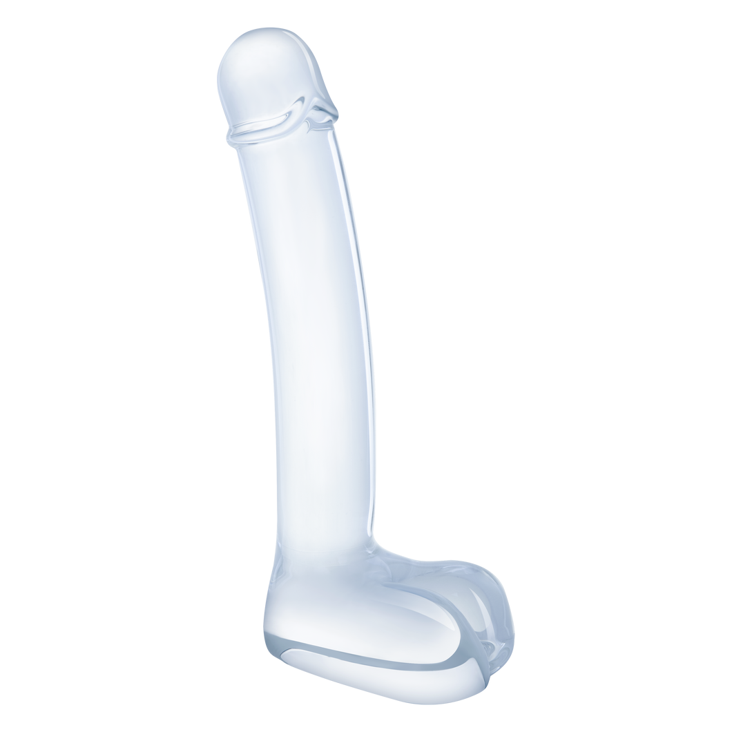 Realistic Curved Glass Dildo 7