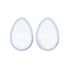 2pc Glass Egg Set
