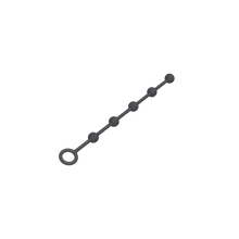 Medium Beaded Rope Anal Beads with Loop