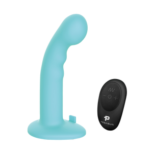 6” Remote Control Ripple P-Spot G-Spot Silicone Peg with Harness Included