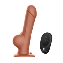 8” Remote Control Realistic Silicone Dildo with Balls and Harness Included